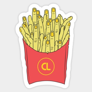 Finger Fries Sticker